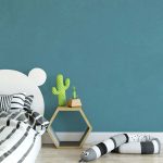 کاغذ دیواری ساده سبزآبی 020